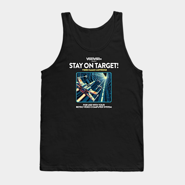 Stay on Target 80s Game Tank Top by PopCultureShirts